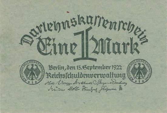 1 Mark 1922